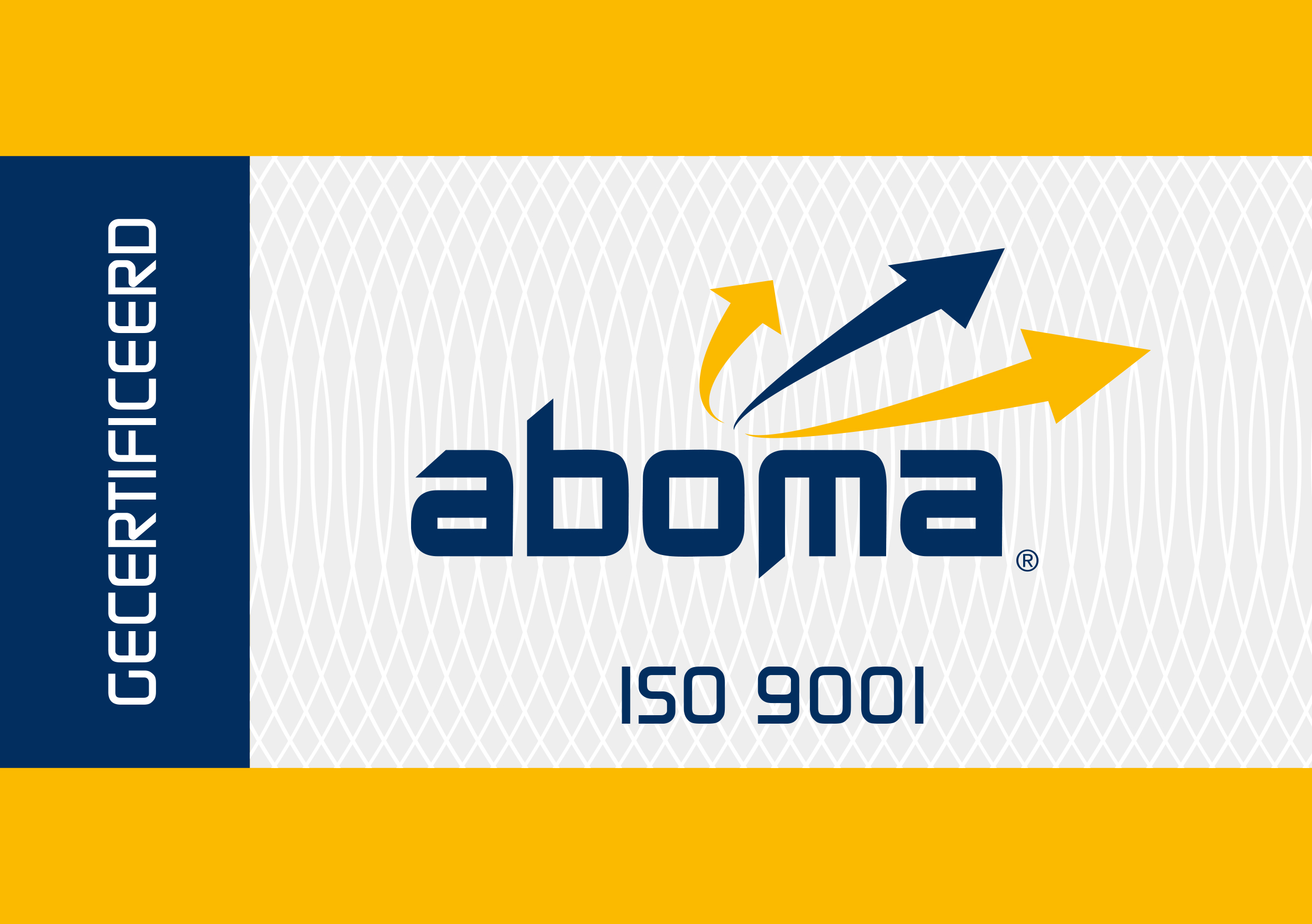 Aboma certificeringslogo ISO 9001